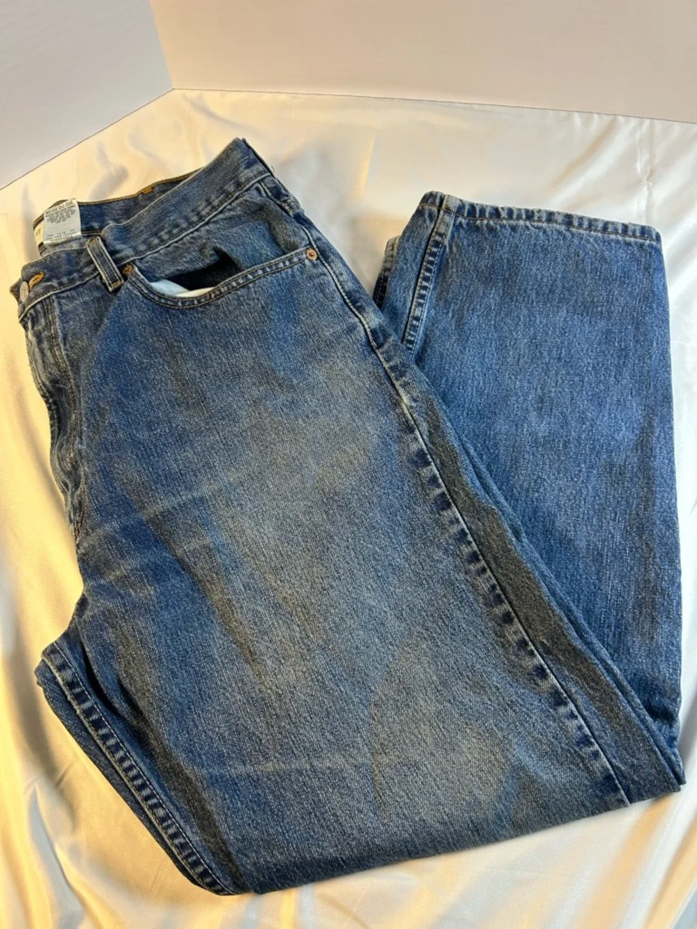 Levi 550 Men Jeans, Ralaxed Fit Straight Leg BlueDenim Light Wash Casual 38x30 - Picture 15 of 15